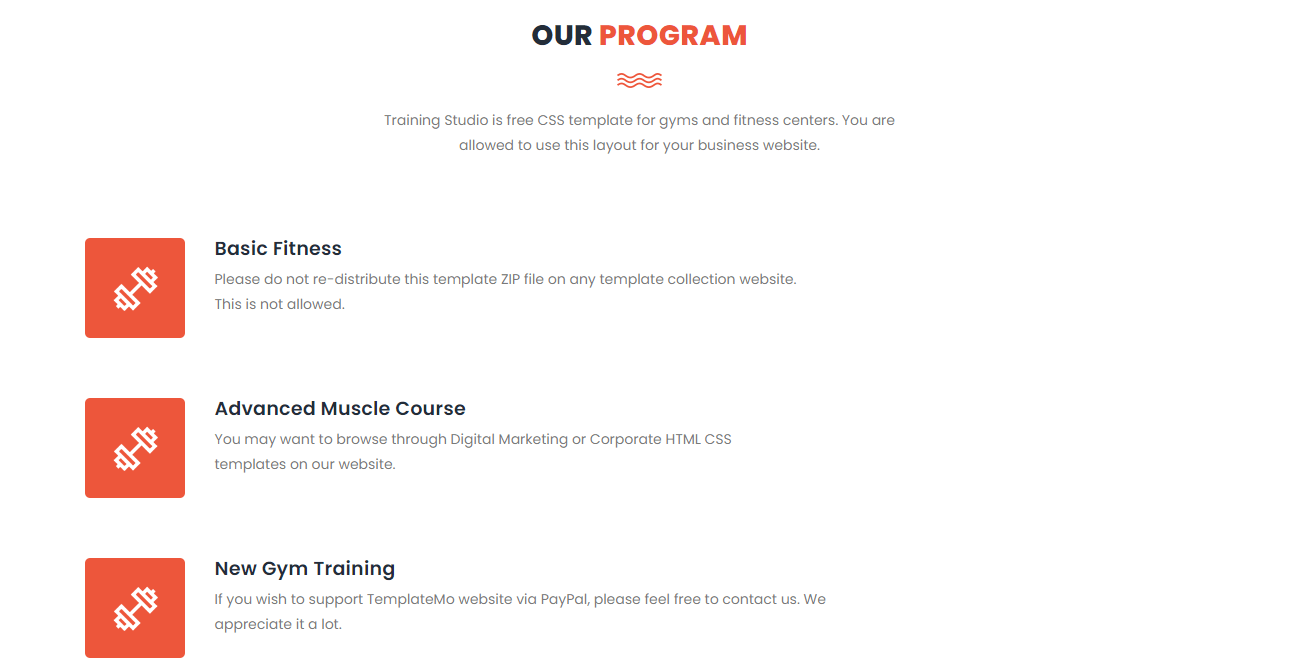 Professional gym website development with admin Dashboard