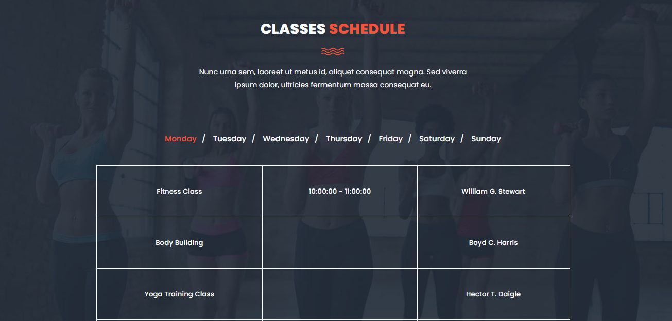 Professional gym website development with admin Dashboard
