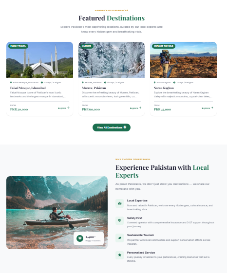 Professional Travel & Tours Website Development with Admin Dashboard
